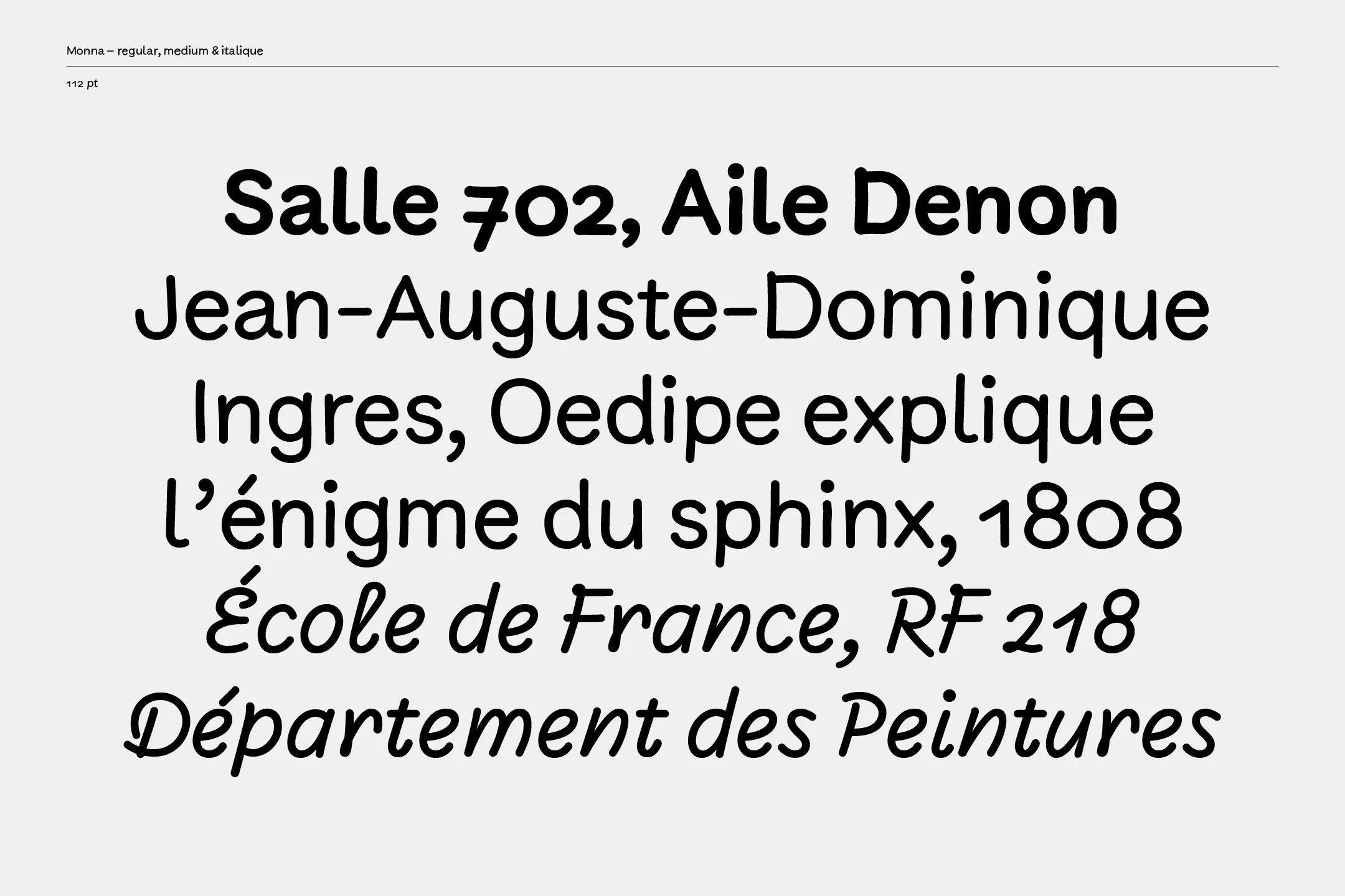 Arthur Calame - Louvre - Custom typeface - Image 4