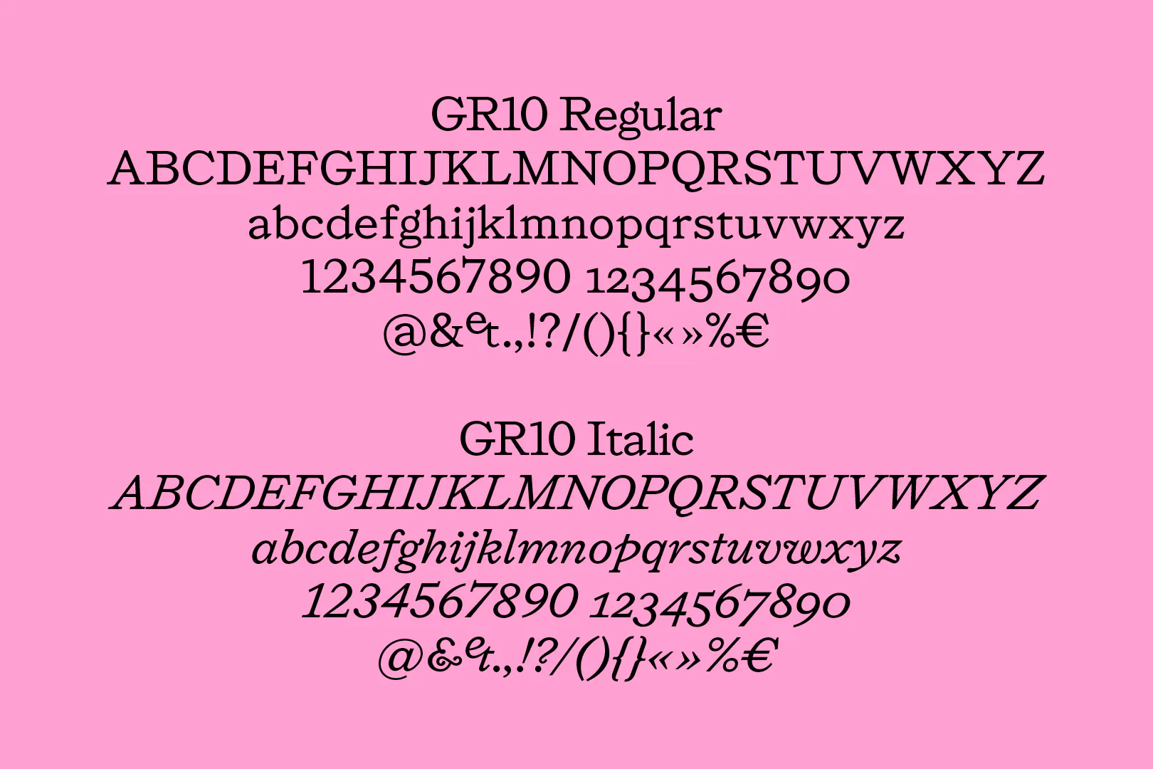 Arthur Calame - GR10 - Typeface – Regular, Italic - Image 1