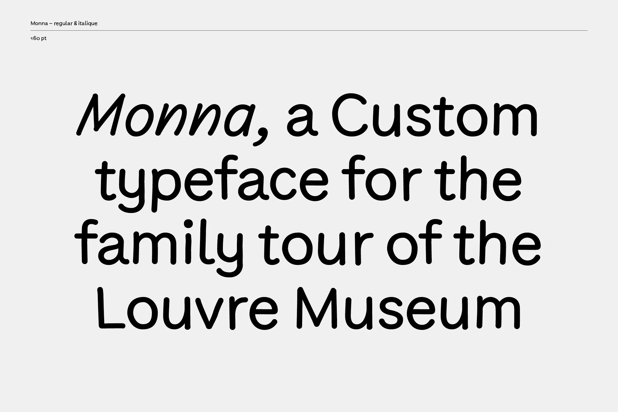 Arthur Calame - Louvre - Custom typeface - Image 1