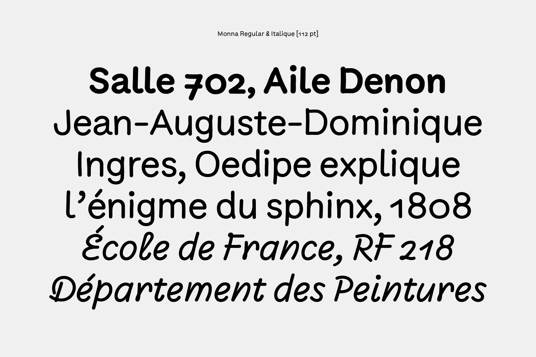 Arthur Calame - Louvre - Custom typeface - Image 4
