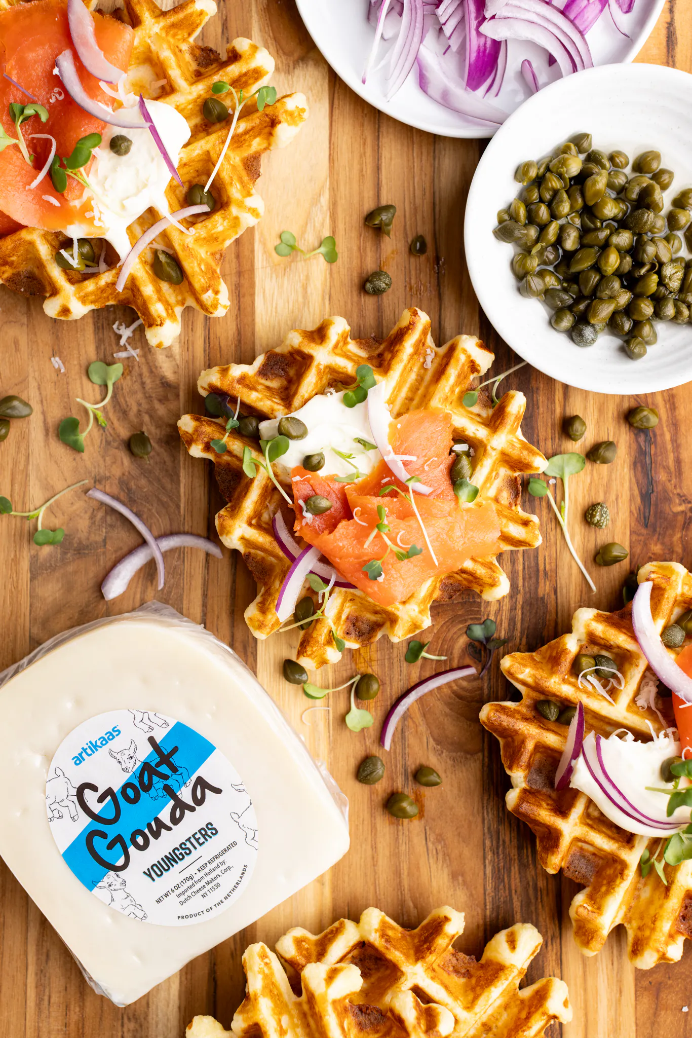 goat gouda waffles