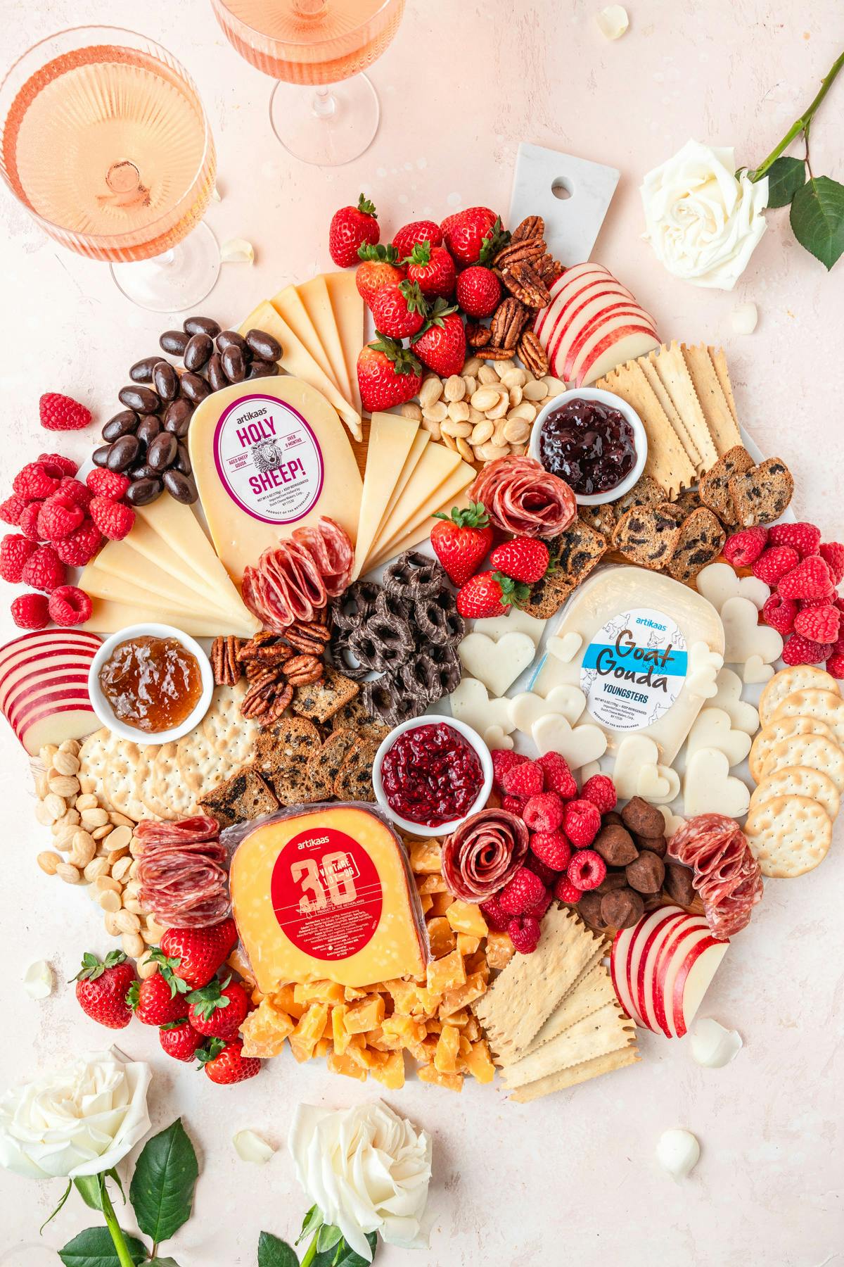 Gouda Valentines Cheeseboard