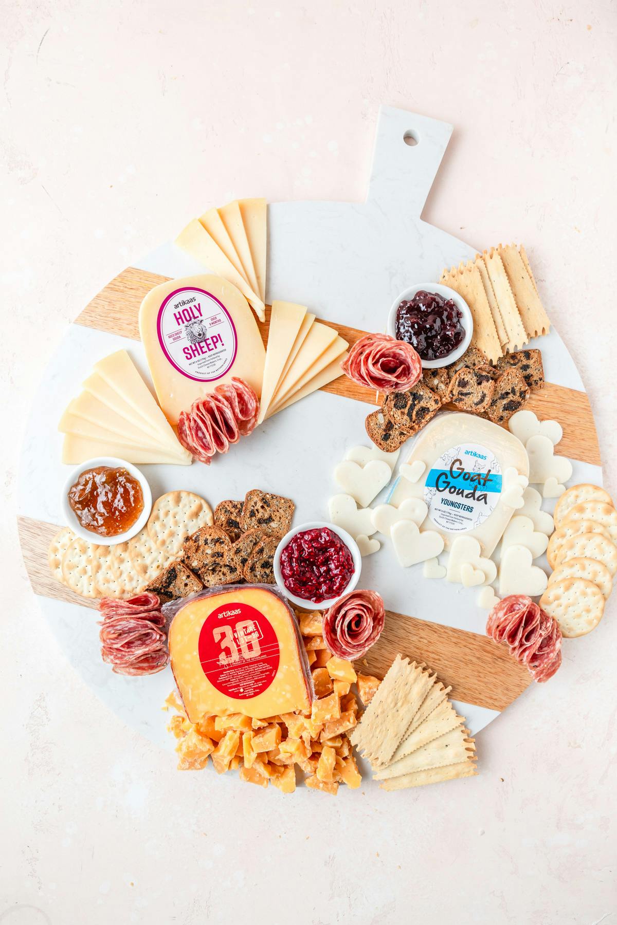 Artikaas cheese and charcuterie board