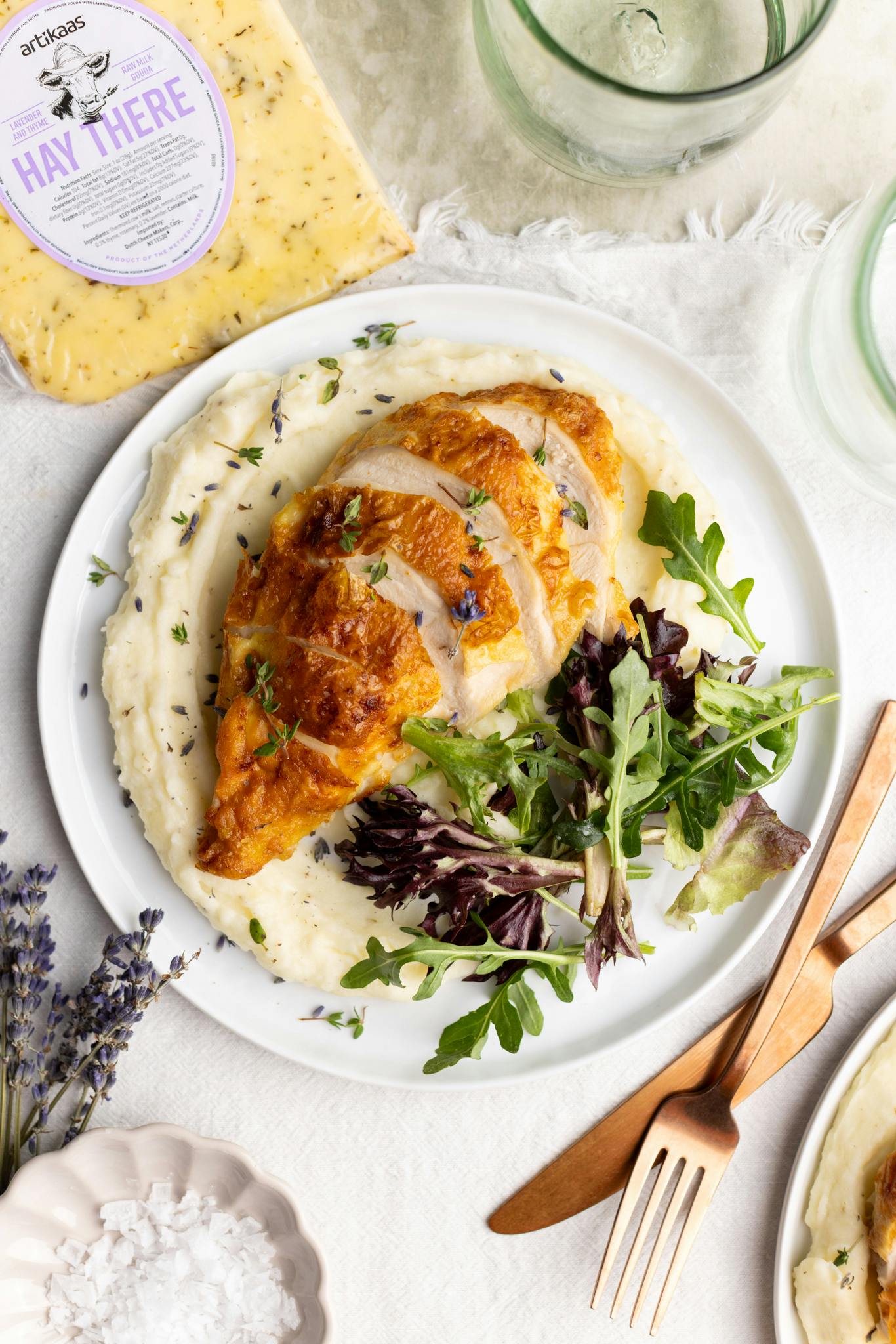 Lavender Thyme Gouda Chicken Recipe