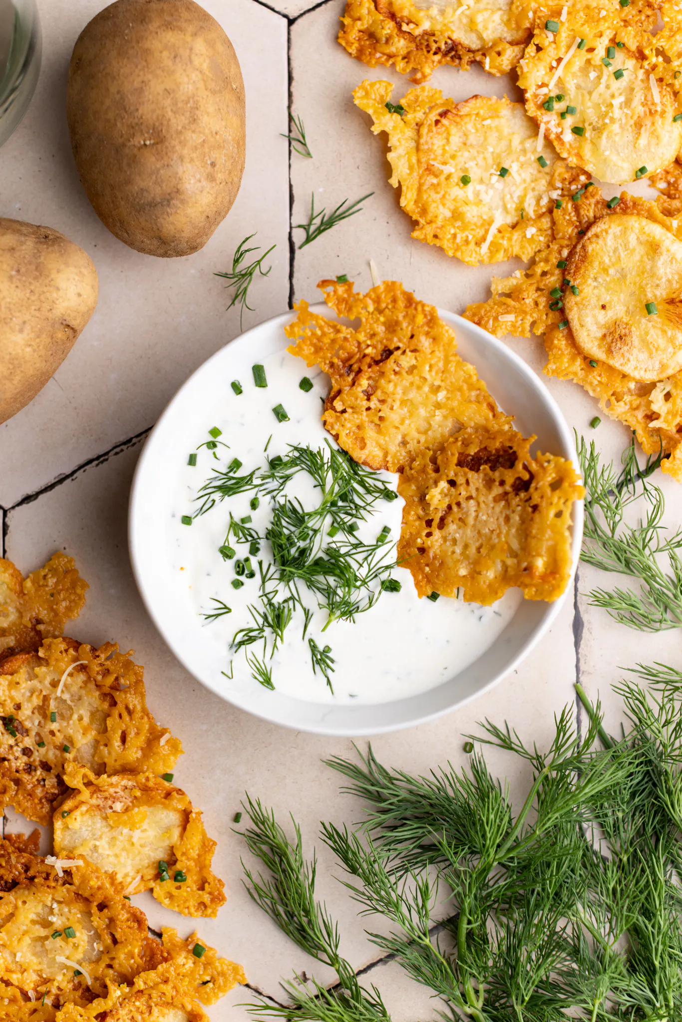 Pareggio Gouda Chips and Homemade Ranch