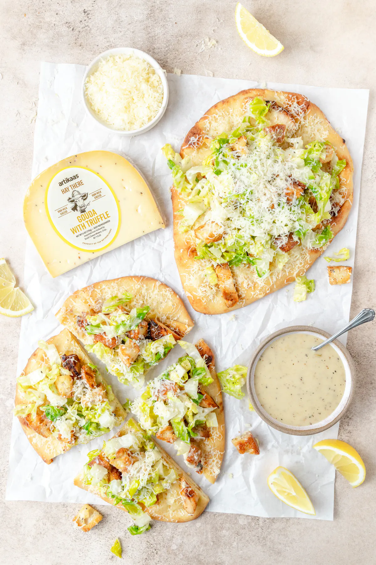 artikaas truffle gouda caesar salad