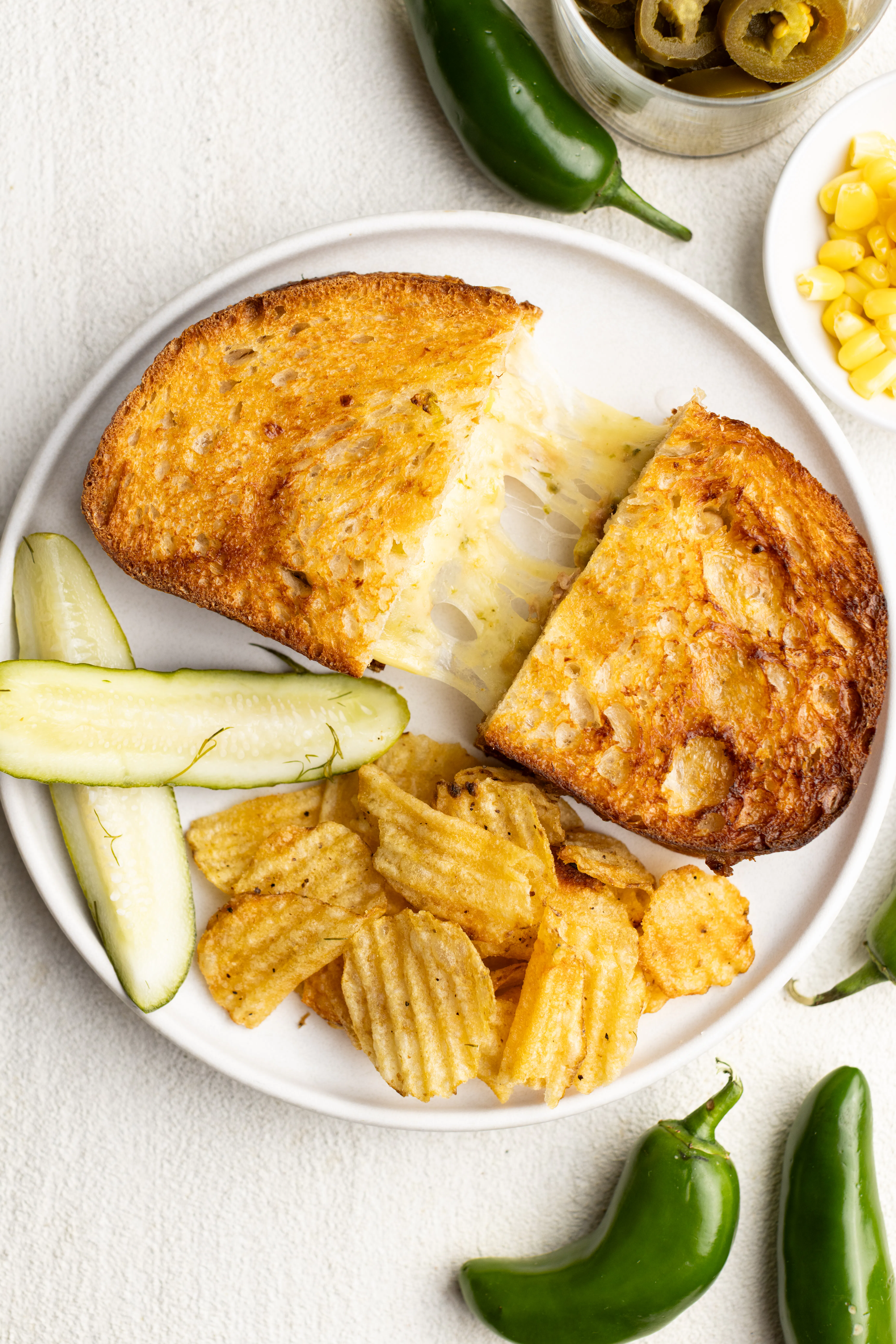 Spicy Tuna Melt with gouda