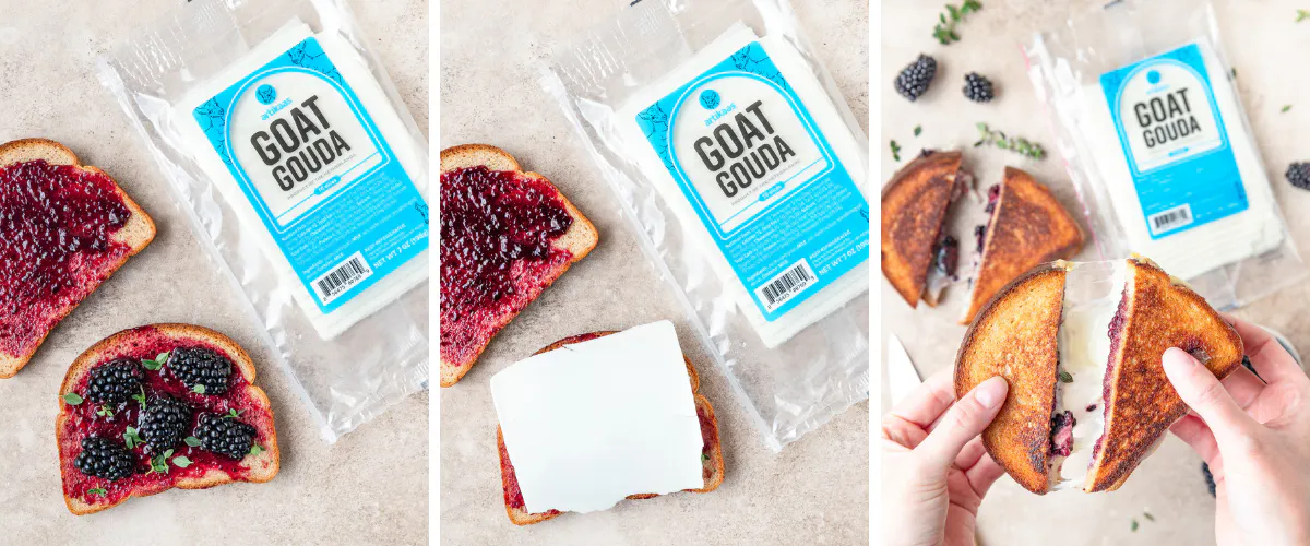 goat gouda grilled cheese artikaas