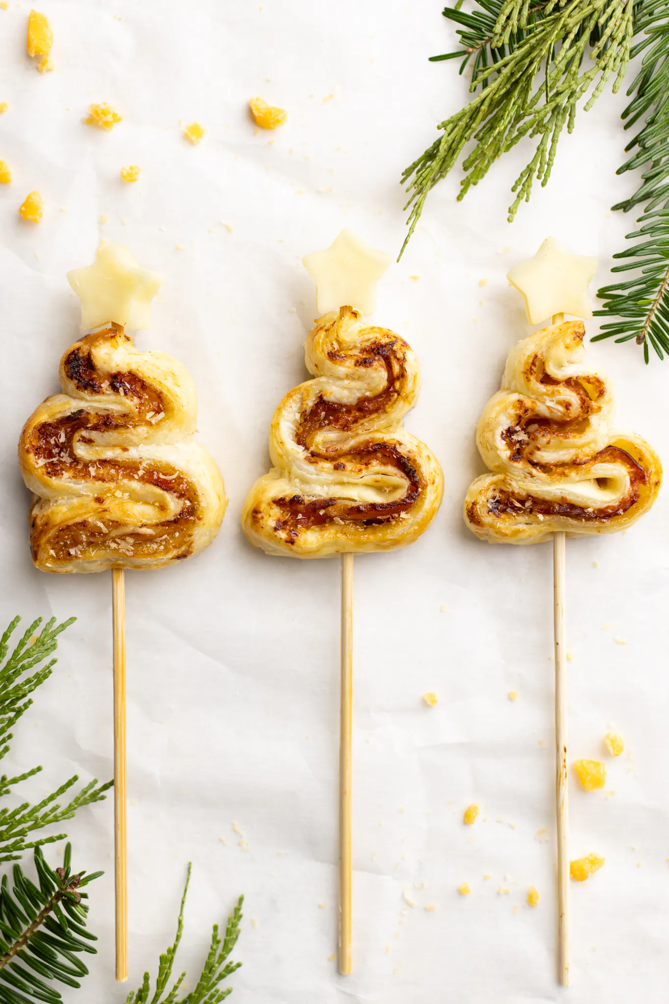 Puff Pastry Christmas Trees