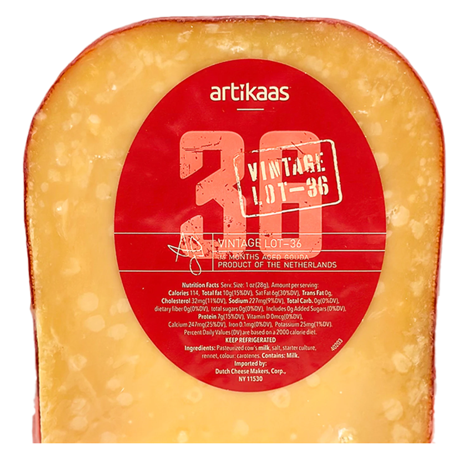 Artikaas 36 Month Gouda
