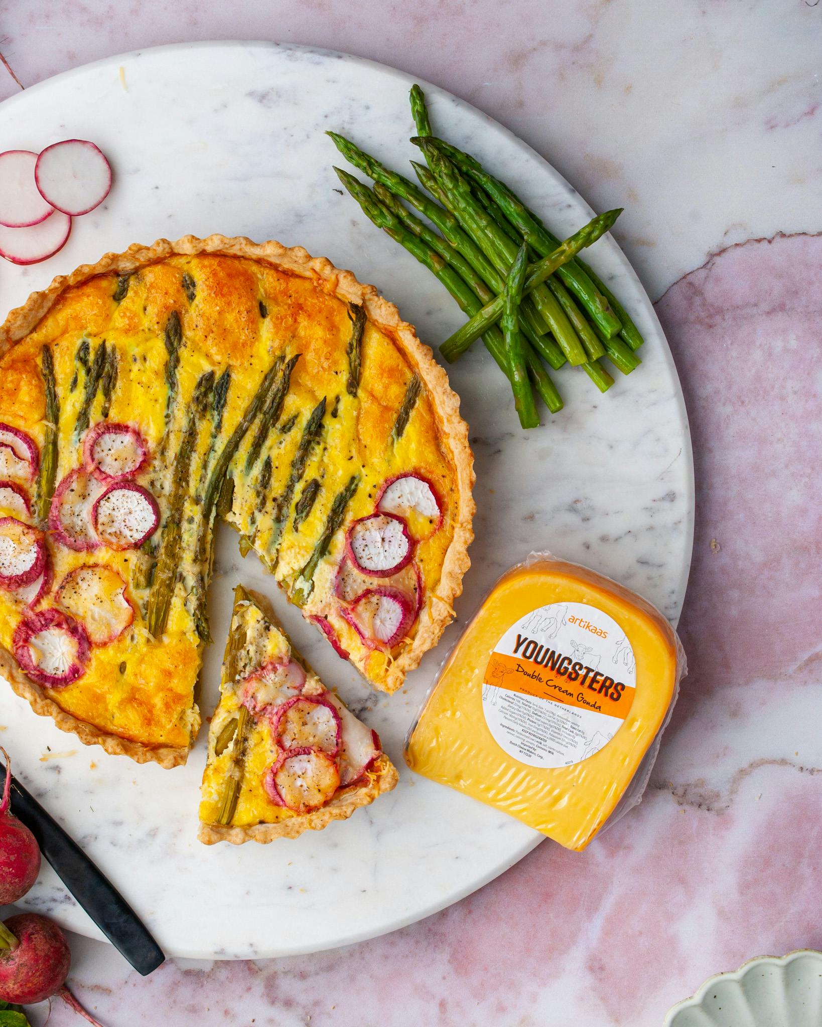 Double Cream Spring Quiche - Artikaas 