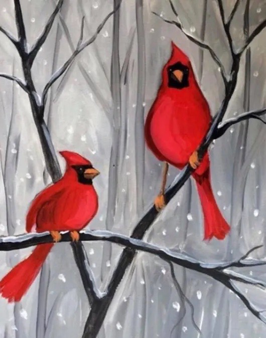 ArtsPlace Winter Cardinals Painting Workshop At ArtsPlace   5b347658 76c4 4e20 B0ea 965d3bd65542 Winter Cardinals Paint Night Mindy Johnstone Winter 2024 