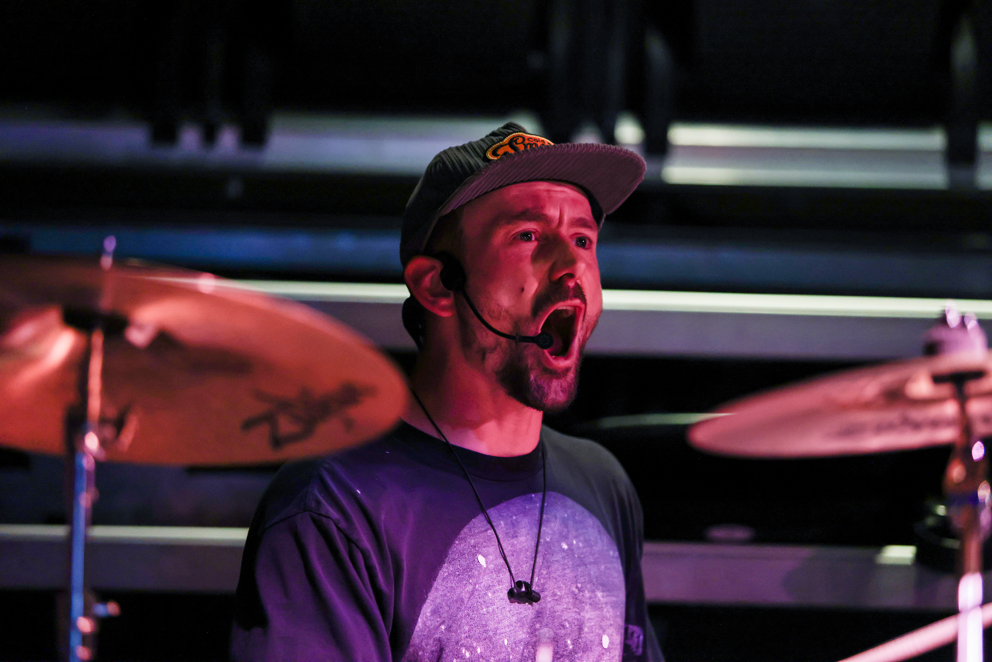 percussion drummer singing