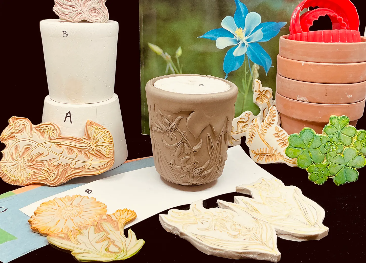 Wildflower Ceramic Cups