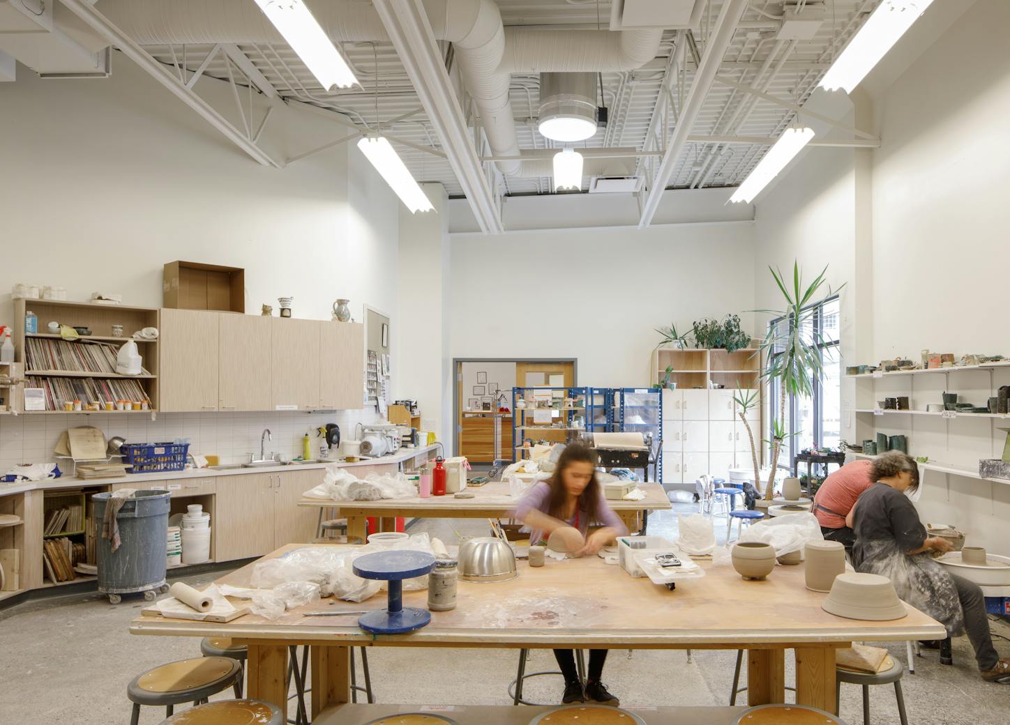 artists in the artsPlace ceramics studio 
