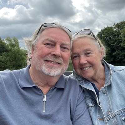 Pauline Quirke smiling at the camera.