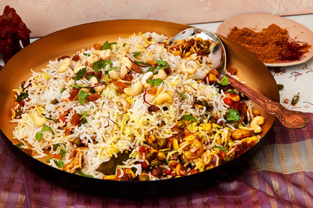 Layered Lamb Biryani