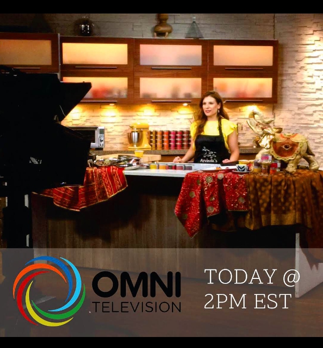Preena as the host of Masala Magic as seen on OMNI TV 