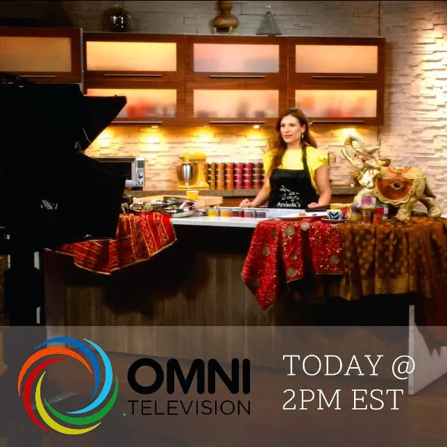 Preena as the host of Masala Magic as seen on OMNI TV
