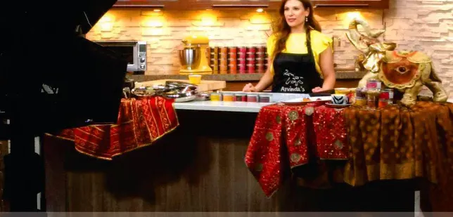 Preena as the host of Masala Magic as seen on OMNI TV