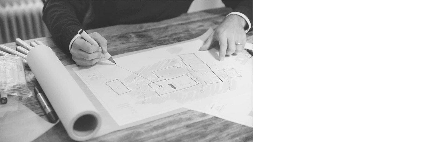 Arkitekt Stockholm - skissarbete på arkitektbyrå Ascape Arkitektur