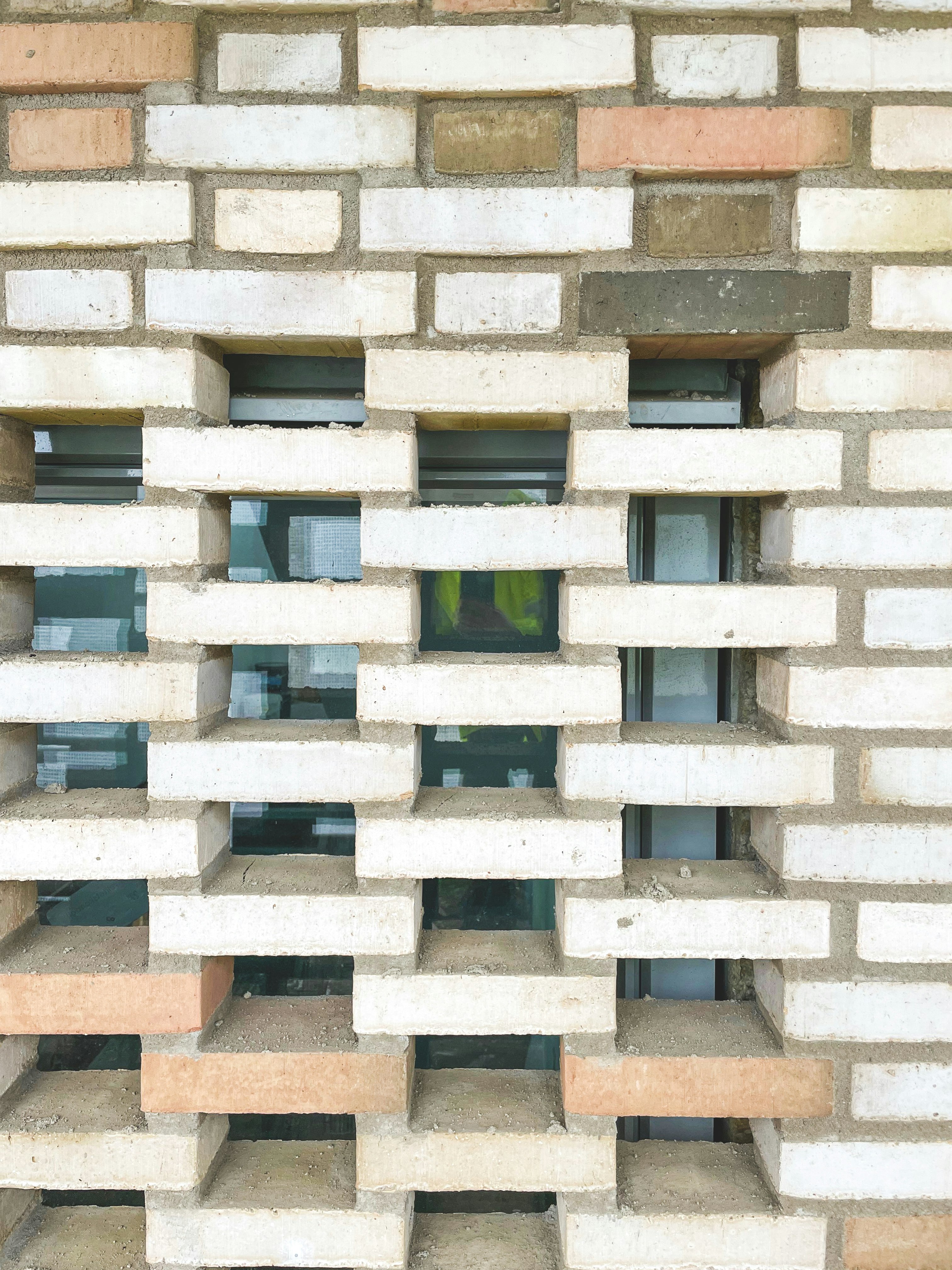 Öreslandet projekt av arkitektbyrå - detalj murat tegel på äldreboende i Stockholm