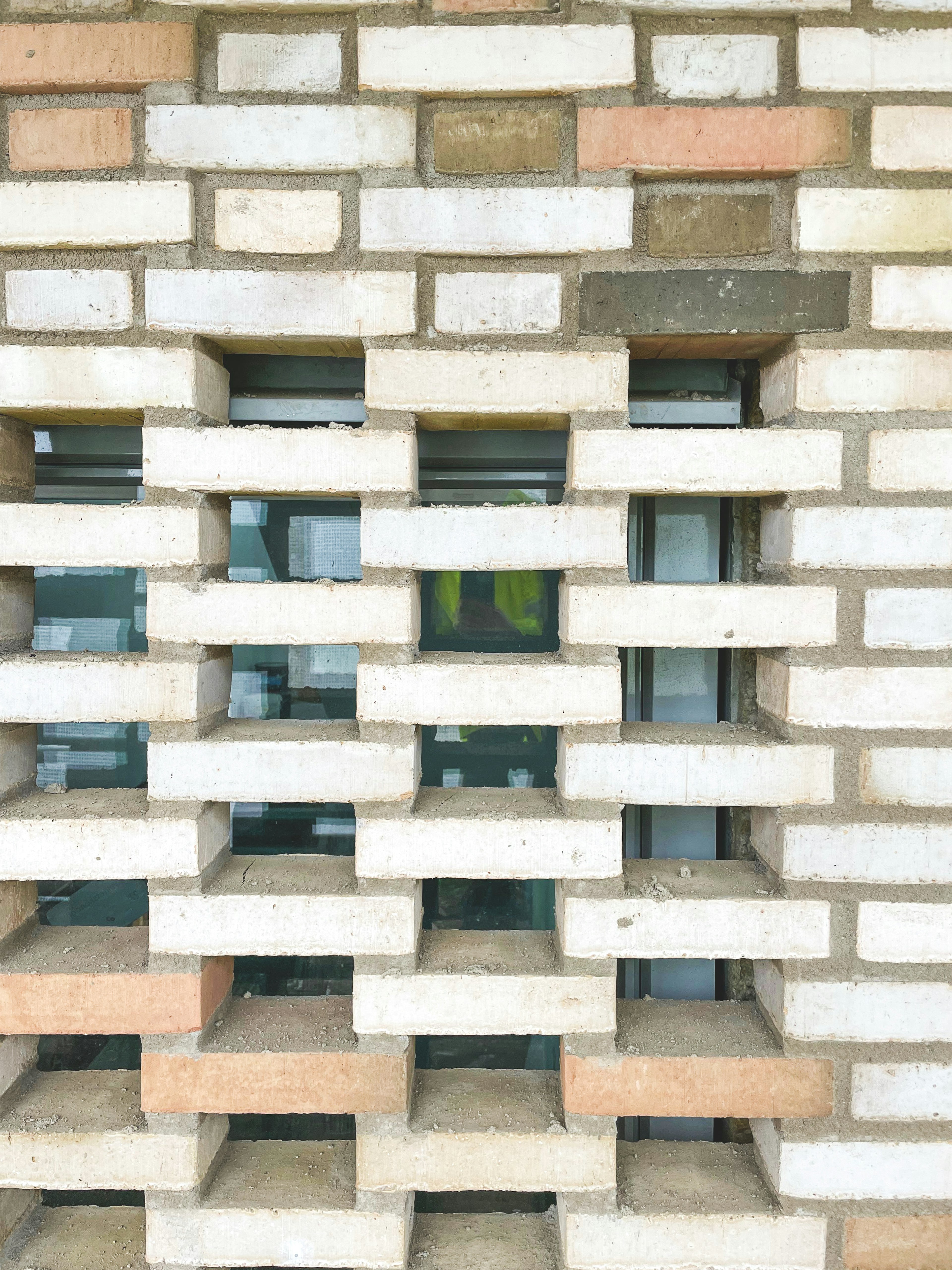 Öreslandet projekt av arkitektbyrå - detalj murat tegel på äldreboende i Stockholm