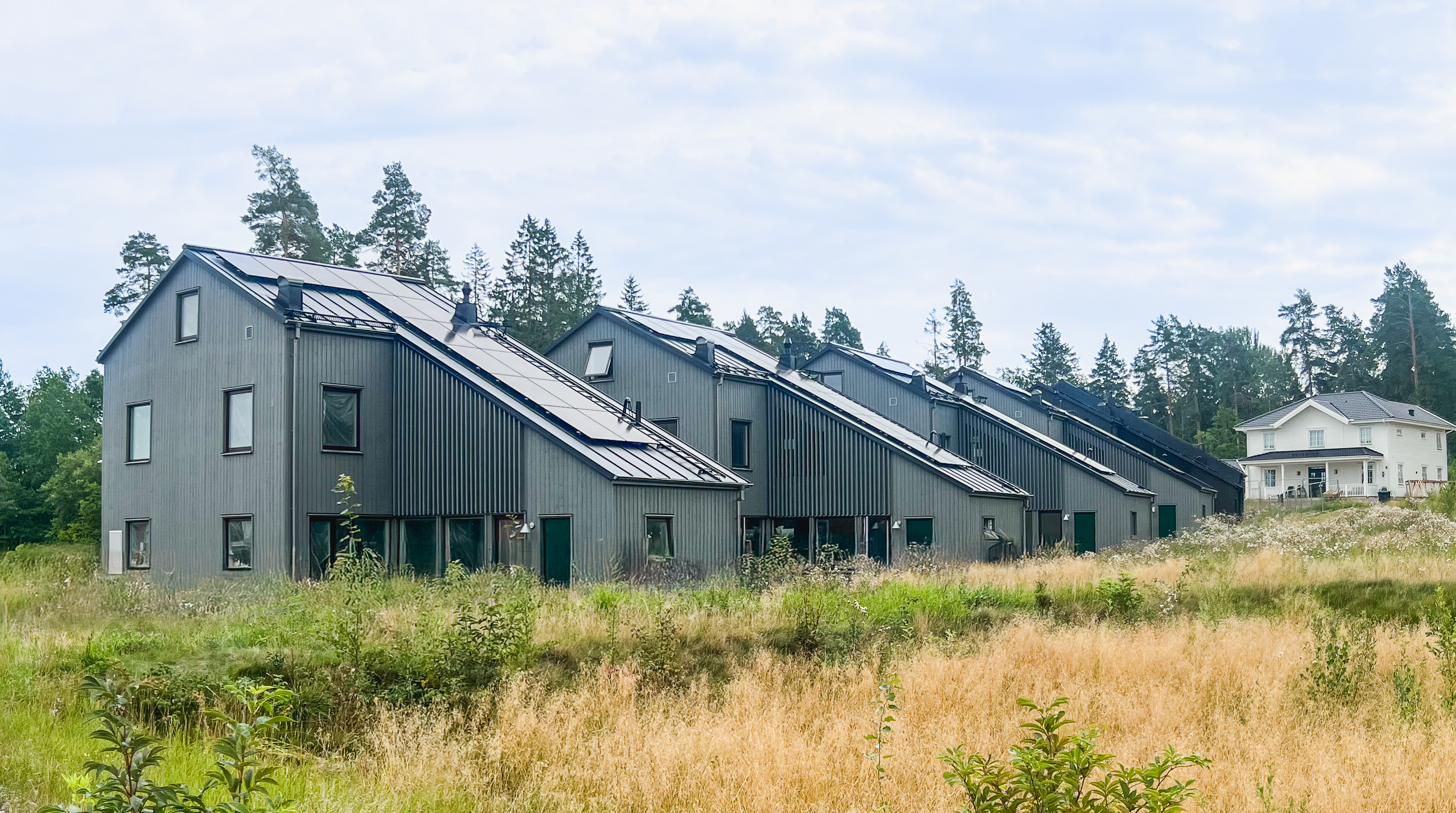 Arkitekt ritade hus Vallhusen i Hjulsbro, bostäder i Linköping av Ascape Arkitektur
