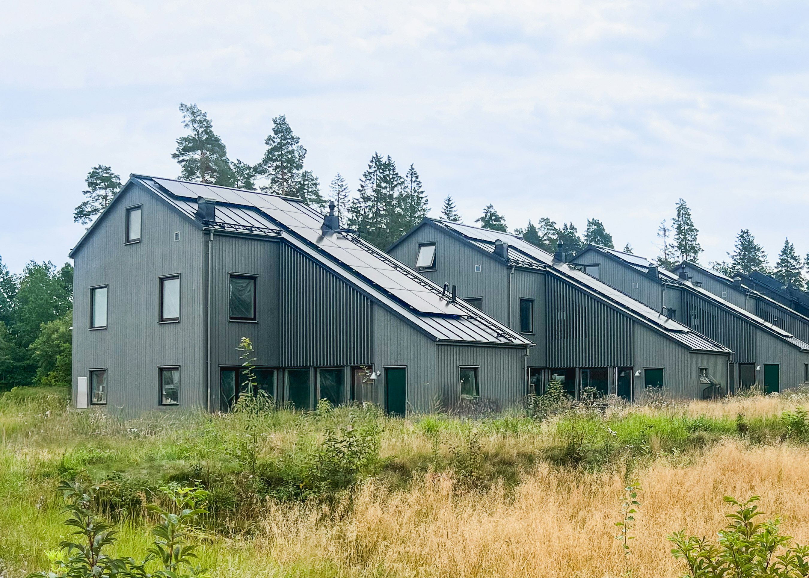Arkitekt ritade hus Vallhusen i Hjulsbro, bostäder i Linköping av Ascape Arkitektur