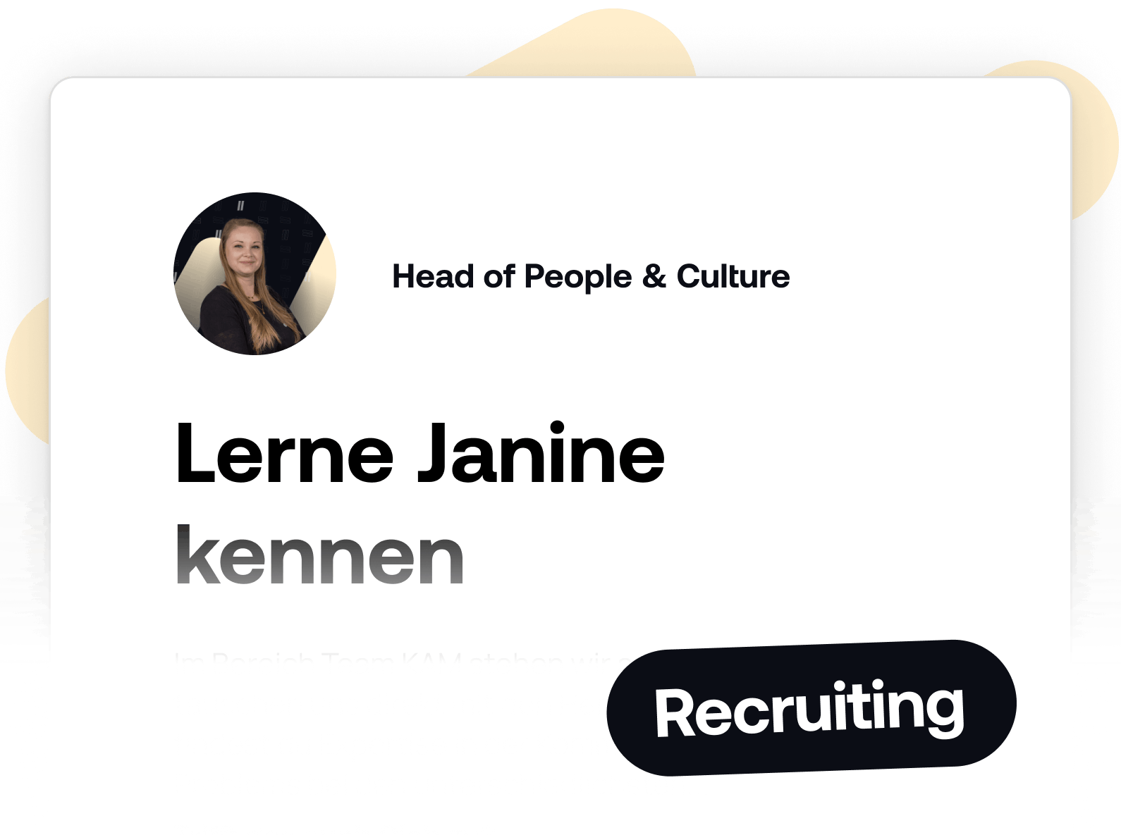 Lerne Janine kennen Lerne Janine kennen