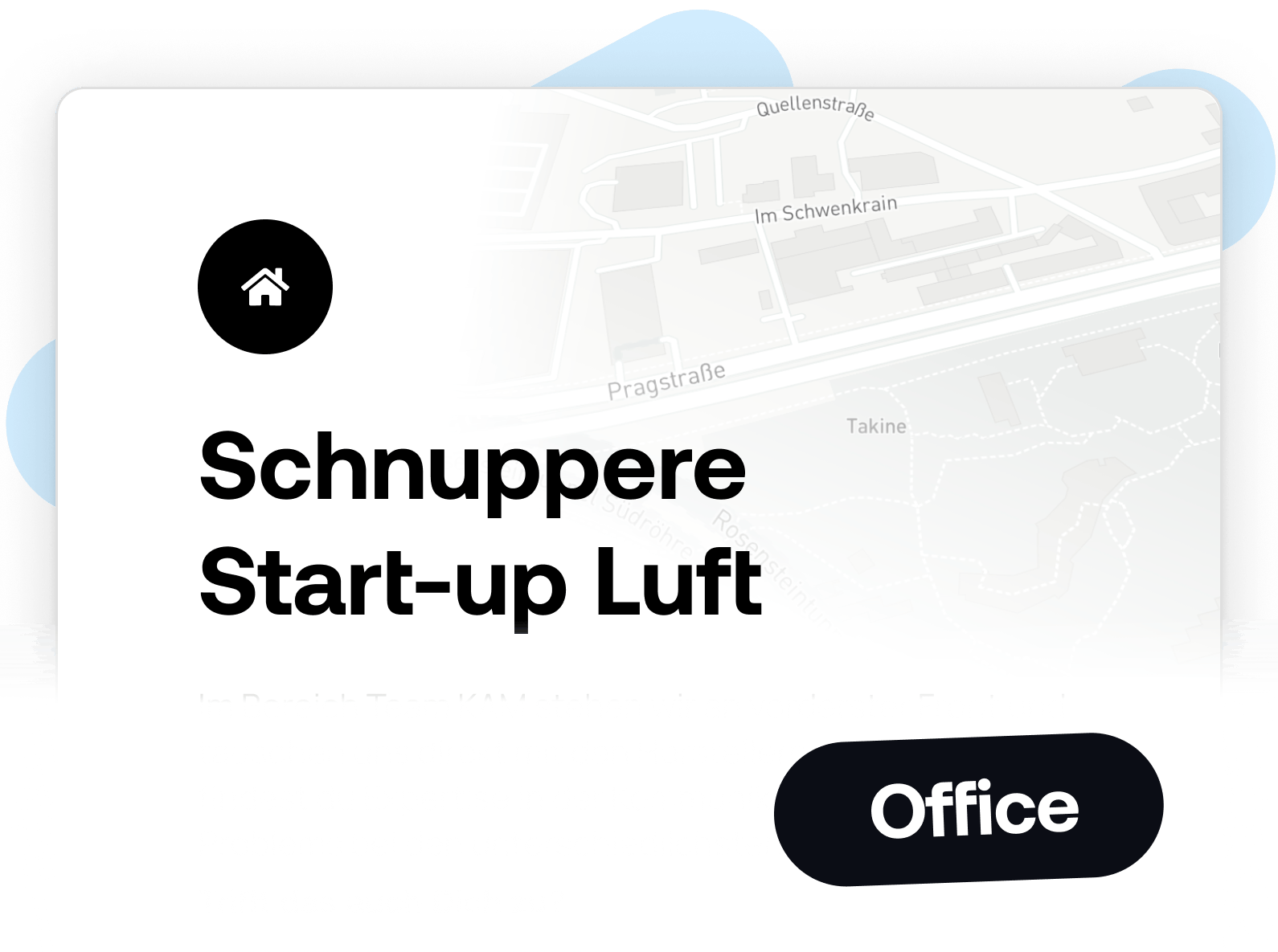 Schnuppere Start-up-Luft