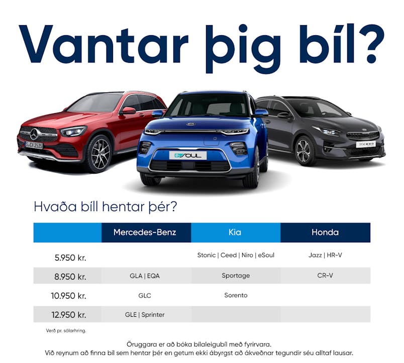 Bílaleiga verð