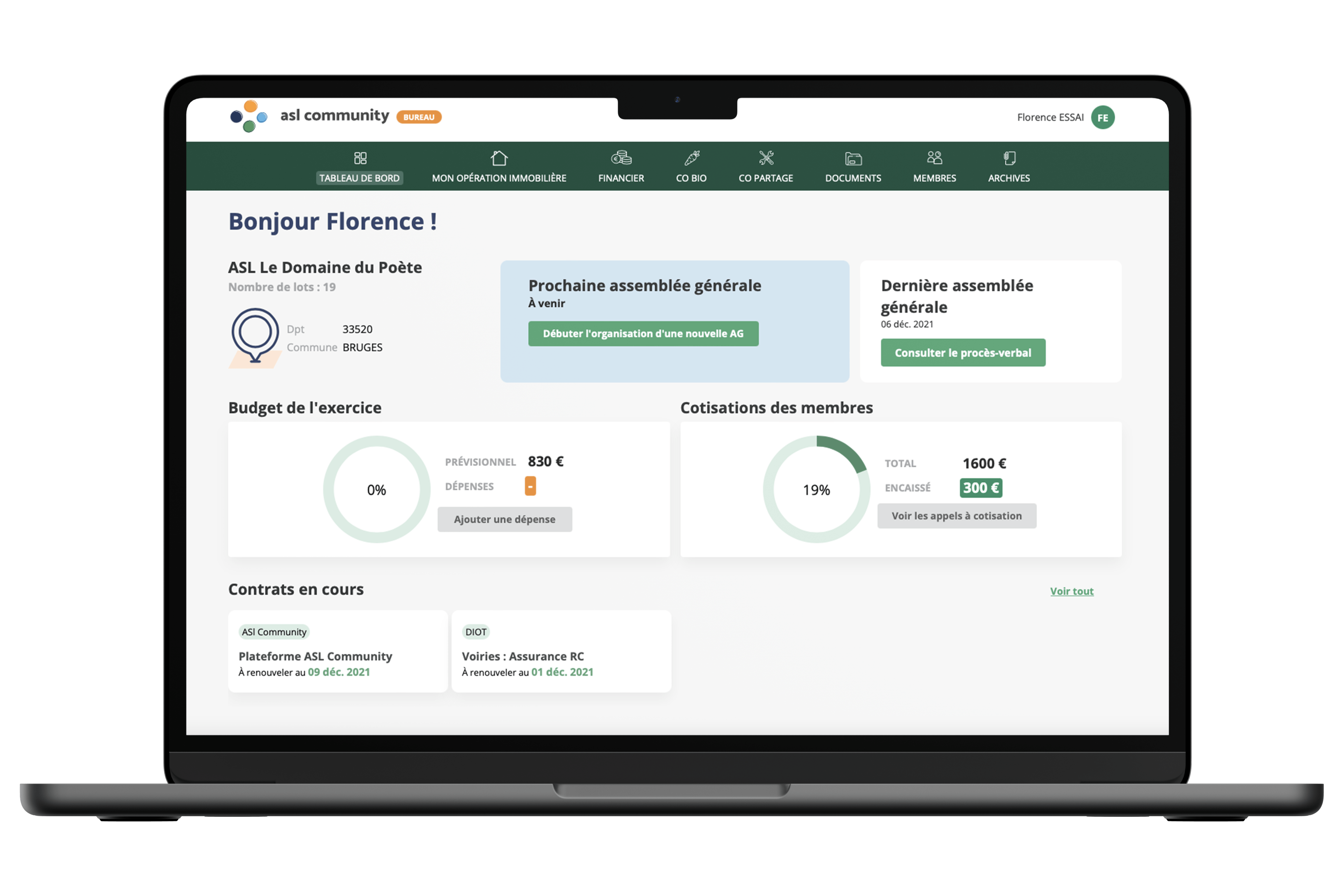 plateforme gestion asl