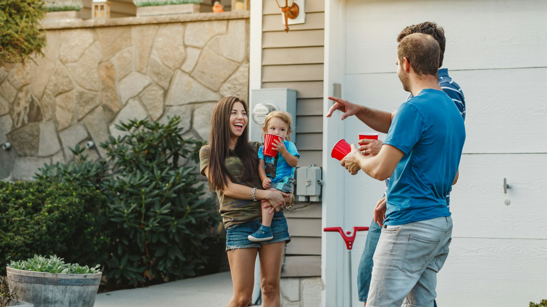 Voisins asl discutant ensemble