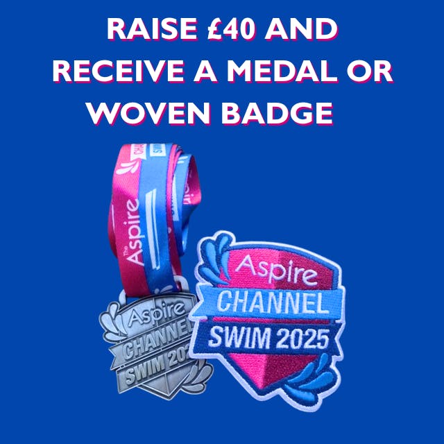 Image of a medal and woven badge