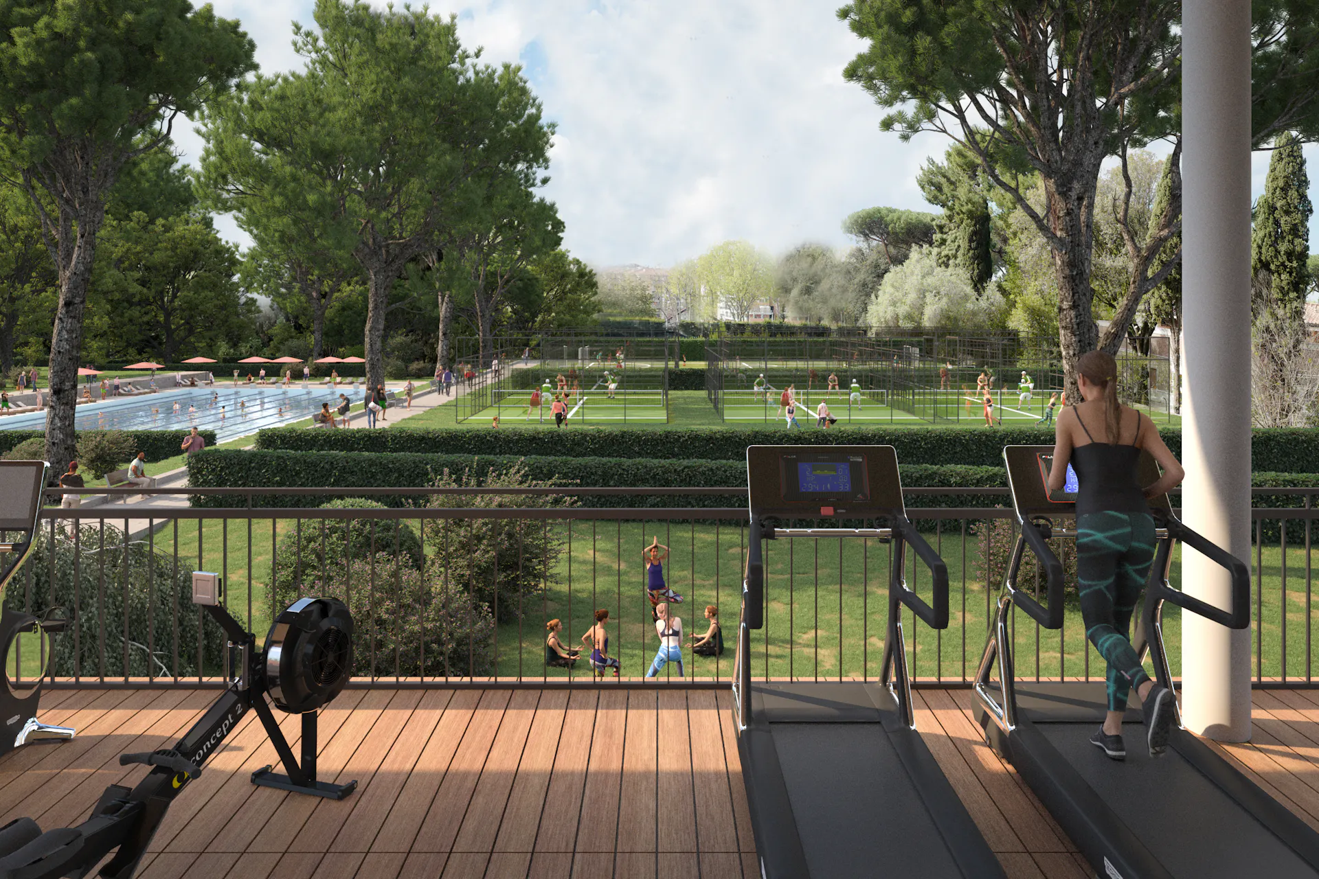 A GYM WITH A VIEW, IN THE CENTRE OF ROME