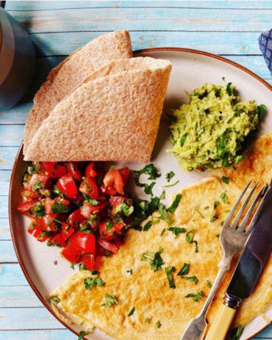Mexican-style omelette