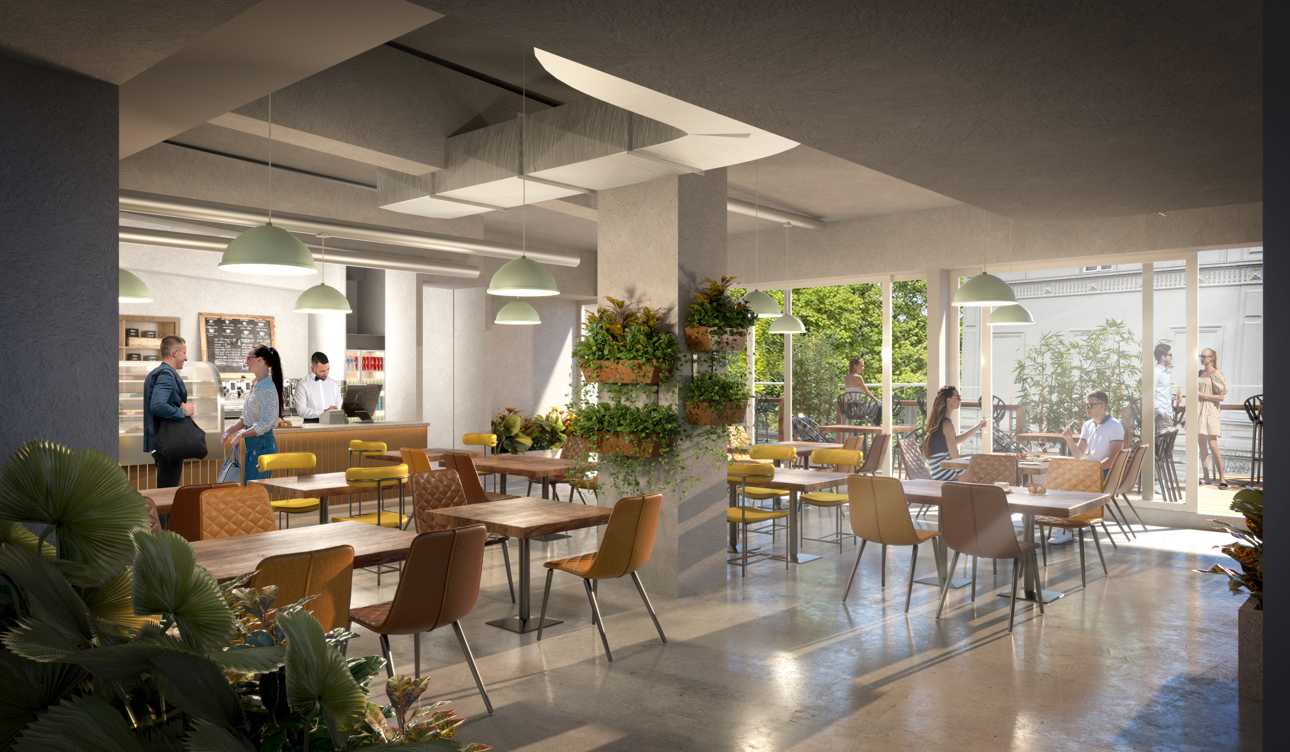 A social hub in central Brussels
