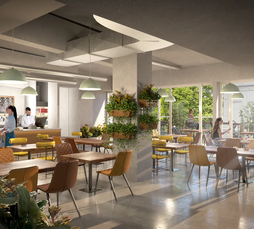 A social hub in central Brussels