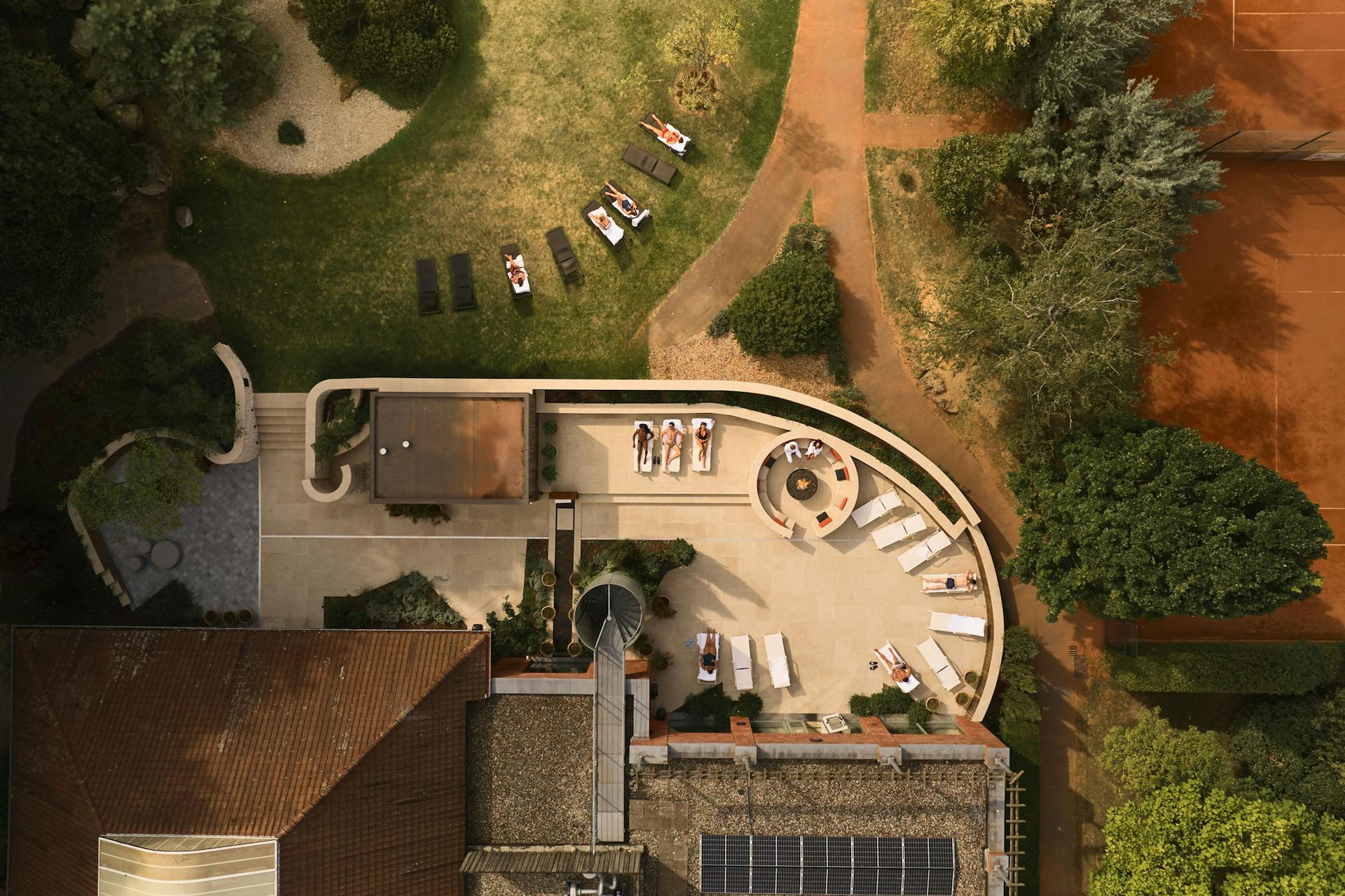 Een countryclub in het stadscentrum