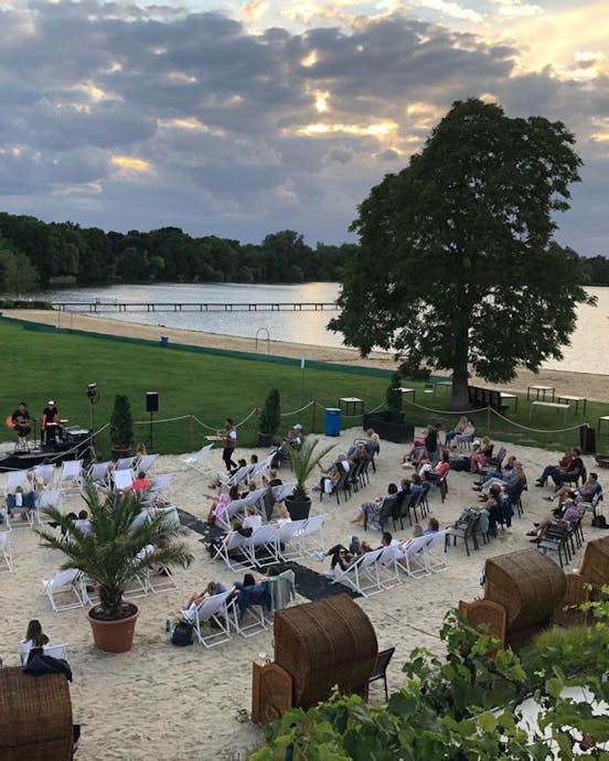 table and chairs set out on outdoor terrace