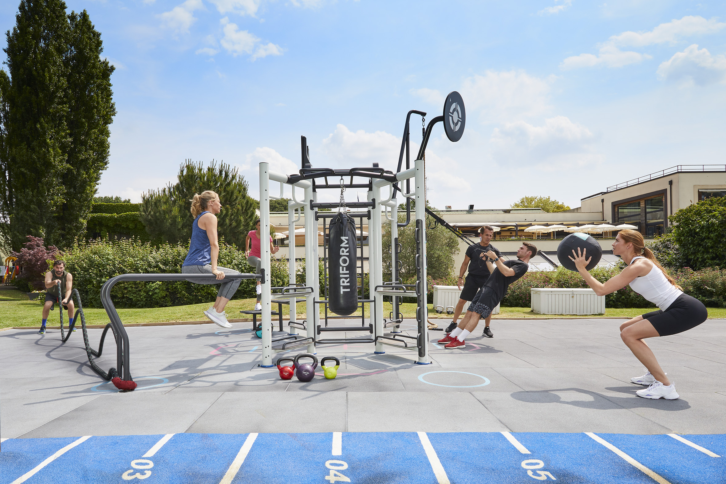 Training in neuer Dimension: Outdoor Functional bei Aspria