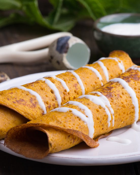 Gesund kochen: Würzige Pfannkuchen