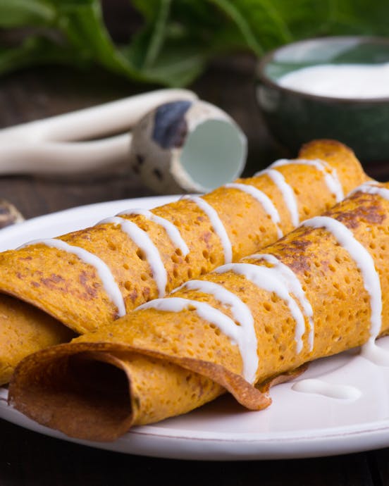 Gesund kochen: Würzige Pfannkuchen