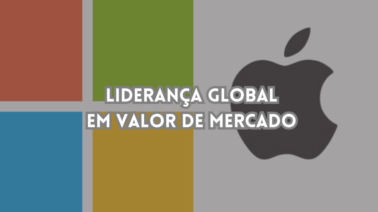 Microsoft assume liderança global em valor de mercado graças à IA