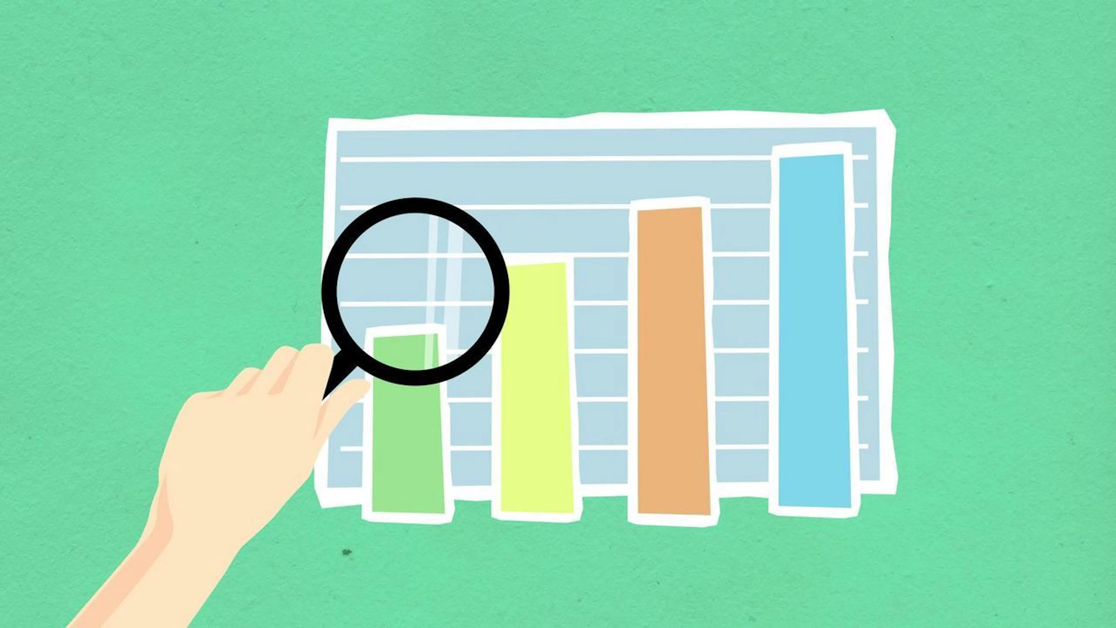 Profissional analisando dados simples em dashboard digital