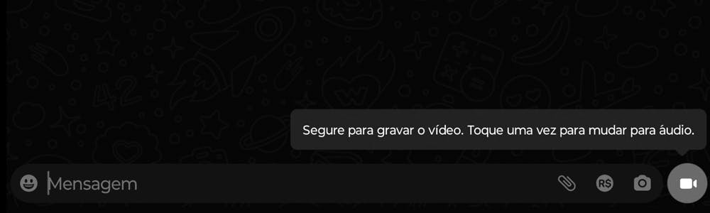 barra de mensagem whatsapp