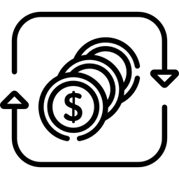 icone movimento dinheiro
