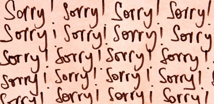 The importance of saying sorry
