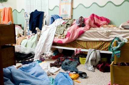 Clean your room for total zen